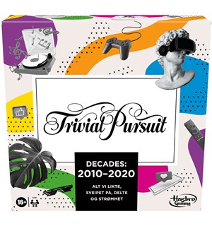 Trivial Pursuit Decades Brettspill Norsk utgave 